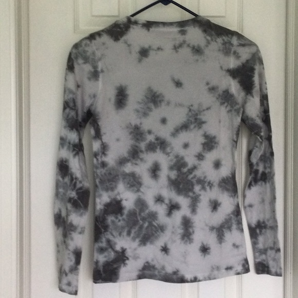 Grey Tie dye embellished long sleeve top - Picture 6 of 9